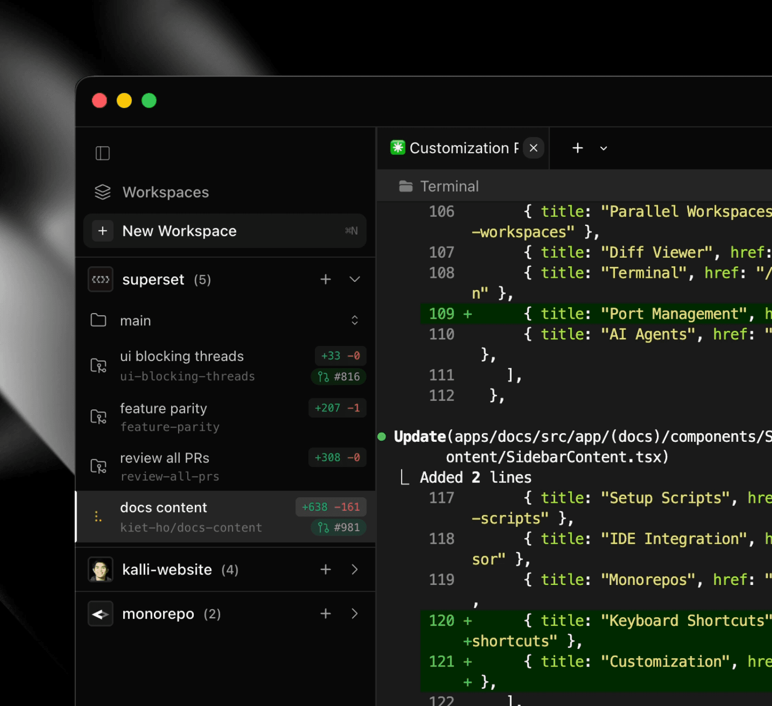 Orca Workspaces